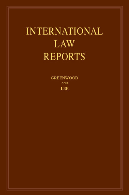 International Law Reports: Volume 212