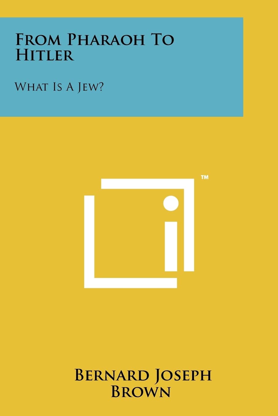 From Pharaoh To Hitler: What Is A Jew?
