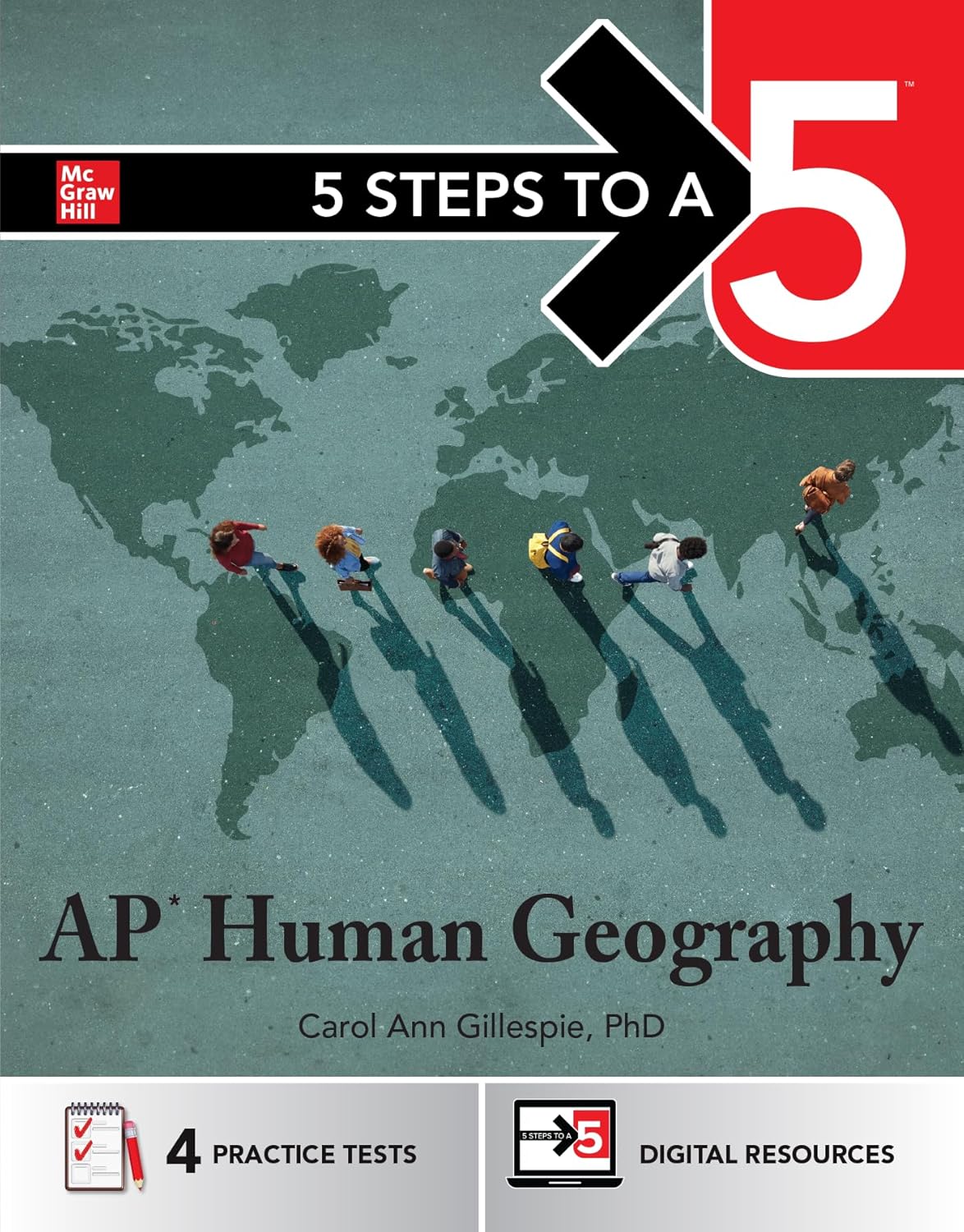 5 Steps to a 5: AP Human Geography 2026: Practice AP Tests + AP Content Review + Digital Exams