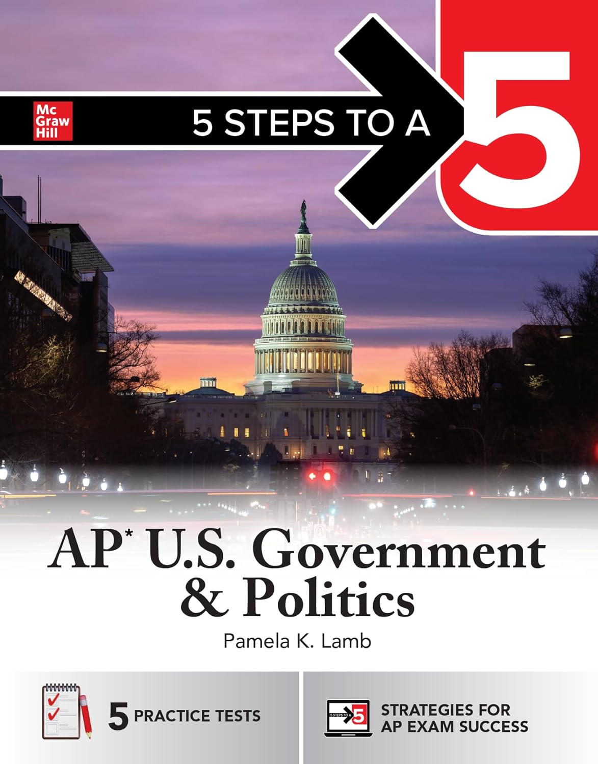 5 Steps to a 5: AP U.S. Government and Politics 2026: Practice AP Tests + AP Content Review + Digital Exams