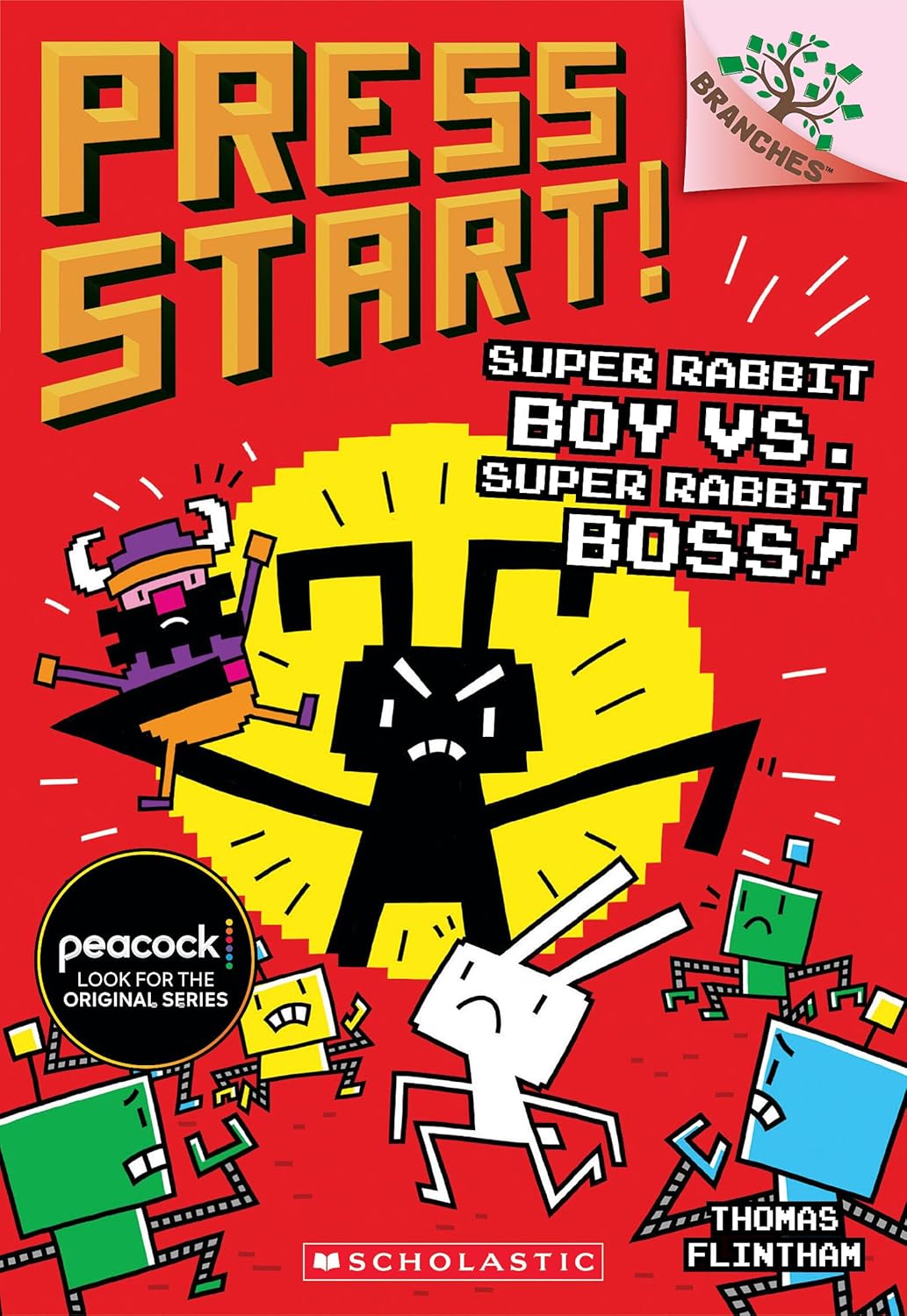 Super Rabbit Boy vs. Super Rabbit Boss!: A Branches Book (Press Start! #4): Volume 4