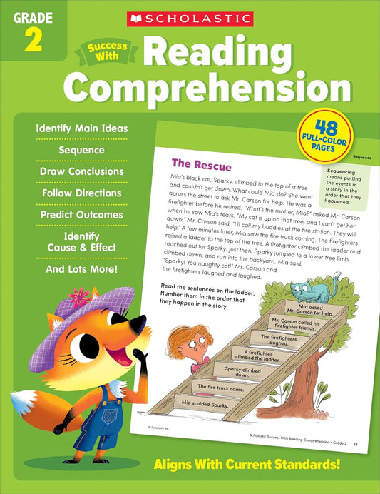 Scholastic Success with Reading Comprehension Grade 2 Workbook