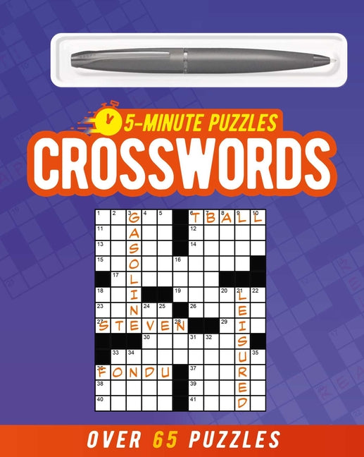 5-Minute Crosswords (Includes Ball-Point Pen): Over 65 Puzzles