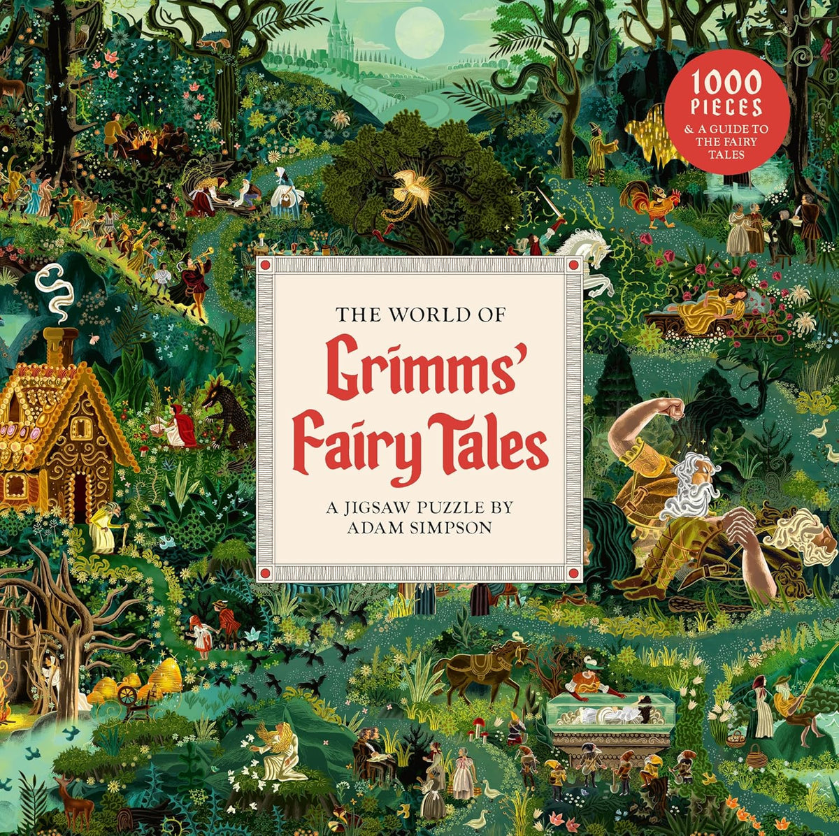 The World of Grimms' Fairy Tales a 1000-Piece Jigsaw Puzzle: By Adam Simpson