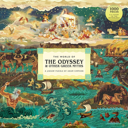 The World of the Odyssey & Other Greek Myths: A 1000-Piece Jigsaw Puzzle by Adam Simpson