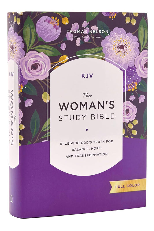 Kjv, the Woman's Study Bible, Hardcover, Red Letter, Full-Color Edition, Comfort Print: Receiving God's Truth for Balance, Hope, and Transformation