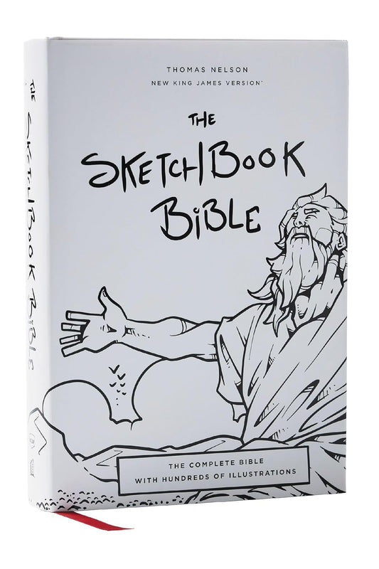 The Sketchbook Bible: The Complete Bible with Hundreds of Illustrations (Nkjv, Hardcover, Red Letter, Comfort Print)