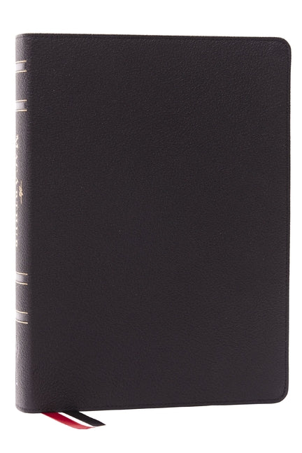 Lsb, MacArthur Study Bible, Black Genuine Leather, Comfort Print, Thumb Indexed: Unleashing God's Truth One Verse at a Time (Holy Bible, Legacy Standa