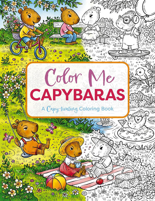 Color Me Capybaras: A Capy-Tivating Coloring Book