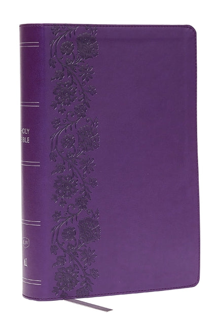KJV Giant Print End-Of-Verse Reference Bible, Purple Leathersoft, Red Letter, Comfort Print