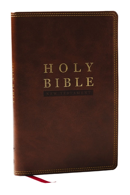 NKJV Super Giant Print New Testament, Brown Leathersoft, Red Letter, Comfort Print (Thumb Indexed)