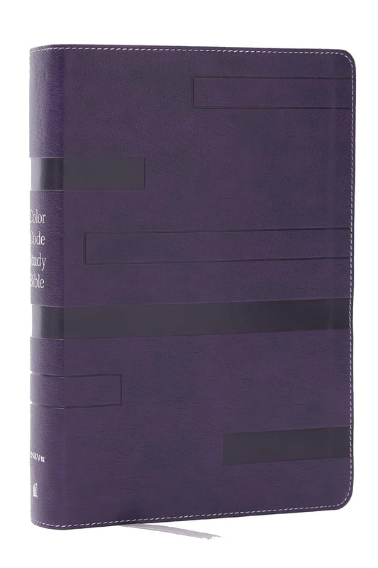 Color Code Study Bible, Revealing God's Truth Color by Color (Niv, Purple Leathersoft, Red Letter, Comfort Print)