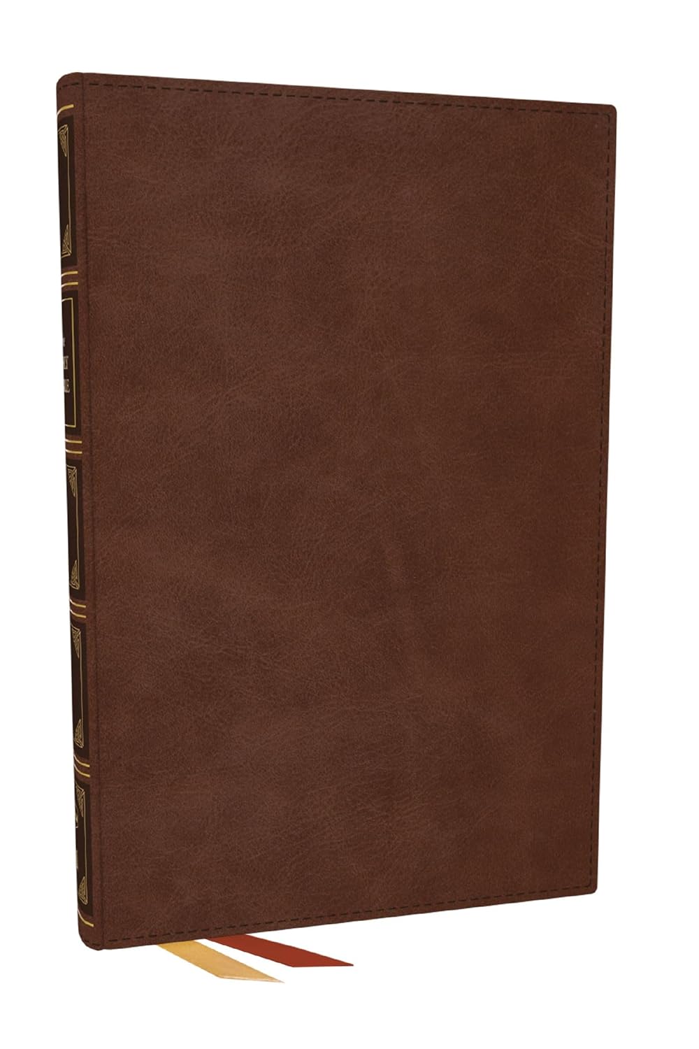 Nkjv, Thinline Bible, Large Print, Brown Leathersoft, Red Letter, Comfort Print: Holy Bible, New King James Version