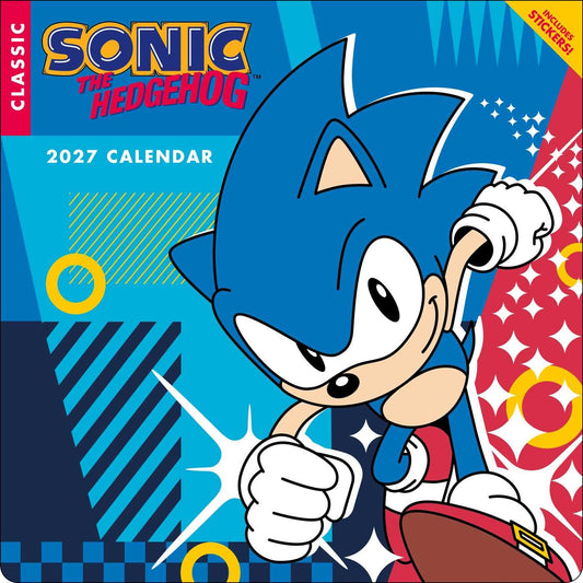 Sonic the Hedgehog Classic 2027 Wall Calendar with Bonus Stickers