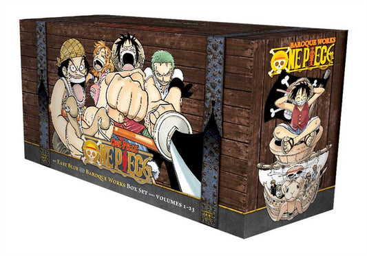 One Piece Box Set 1: East Blue and Baroque Works: Volumes 1-23 with Premium (Original)