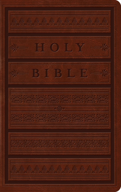 ESV Large Print Personal Size Bible (Trutone, Brown, Engraved Mantel Design)