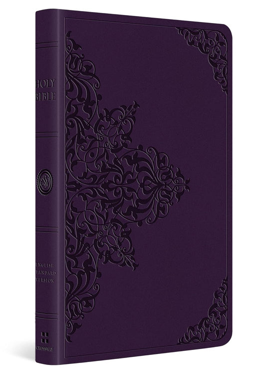 ESV Large Print Value Thinline Bible (Trutone, Lavender, Filigree Design)
