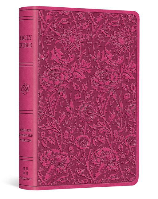 ESV Vest Pocket New Testament with Psalms and Proverbs, Red Letter (Trutone, Berry, Floral Design)