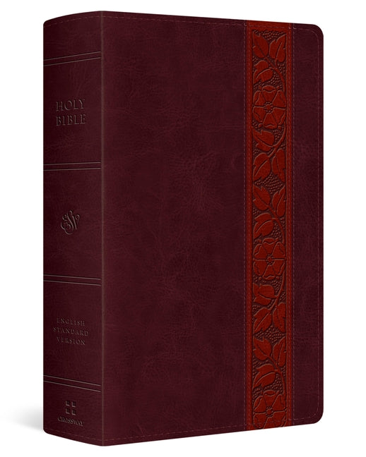 ESV Large Print Personal Size Bible, Red Letter (Trutone, Mahogany, Trellis Design)