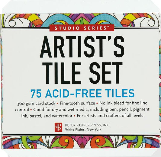 Studio Series Artist's Tiles: White (75 Pack)