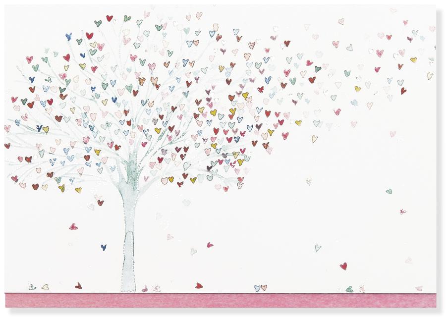 Tree of Hearts Note Cards (Stationery, Boxed Cards)