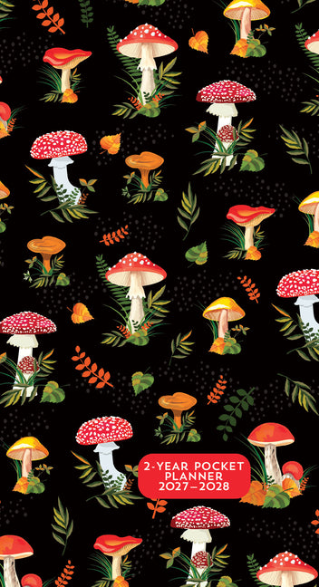 2027-28 Mushrooms 2-Year Pocket Planner (24-Month Calendar)