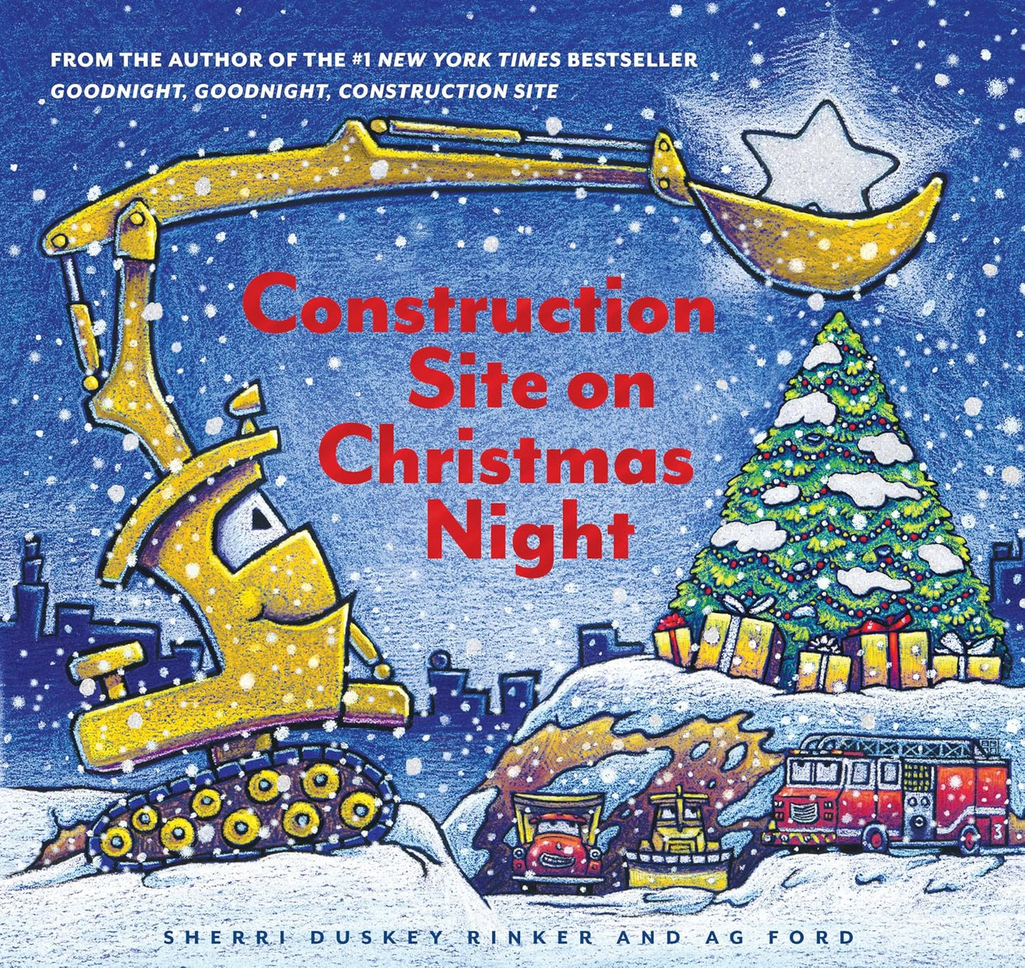 Construction Site on Christmas Night: (Christmas Book for Kids, Children's Book, Holiday Picture Book)