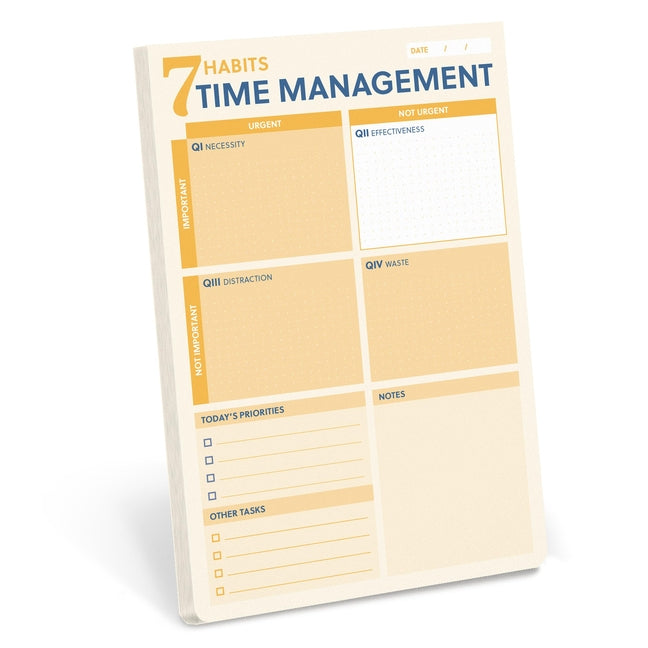 7 Habits Time Management Notepad: A Strategic Tool for Daily Focus and Productivity