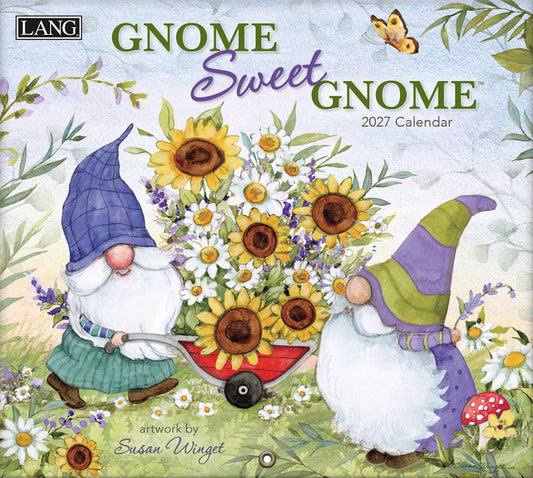 Gnome Sweet Gnome 2027 Wall Calendar