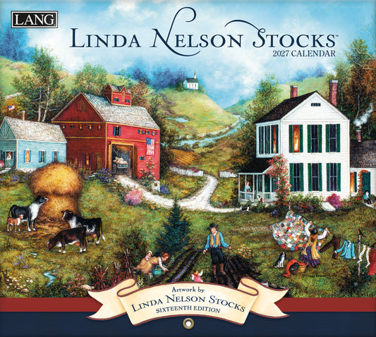 Linda Nelson Stocks 2027 Wall Calendar