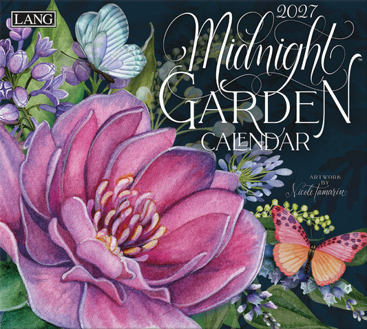 Midnight Garden 2027 Wall Calendar