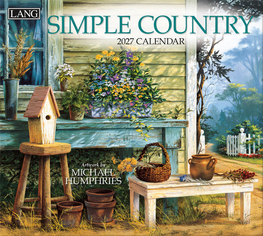 Simple Country 2027 Wall Calendar