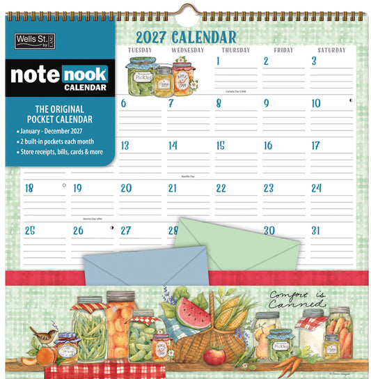 Folk Song 2027 Note Nook Calendar