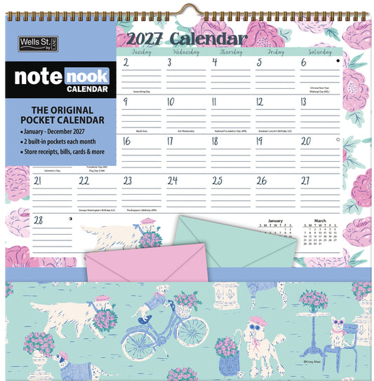 Pawsome Pets 2027 Note Nook Calendar