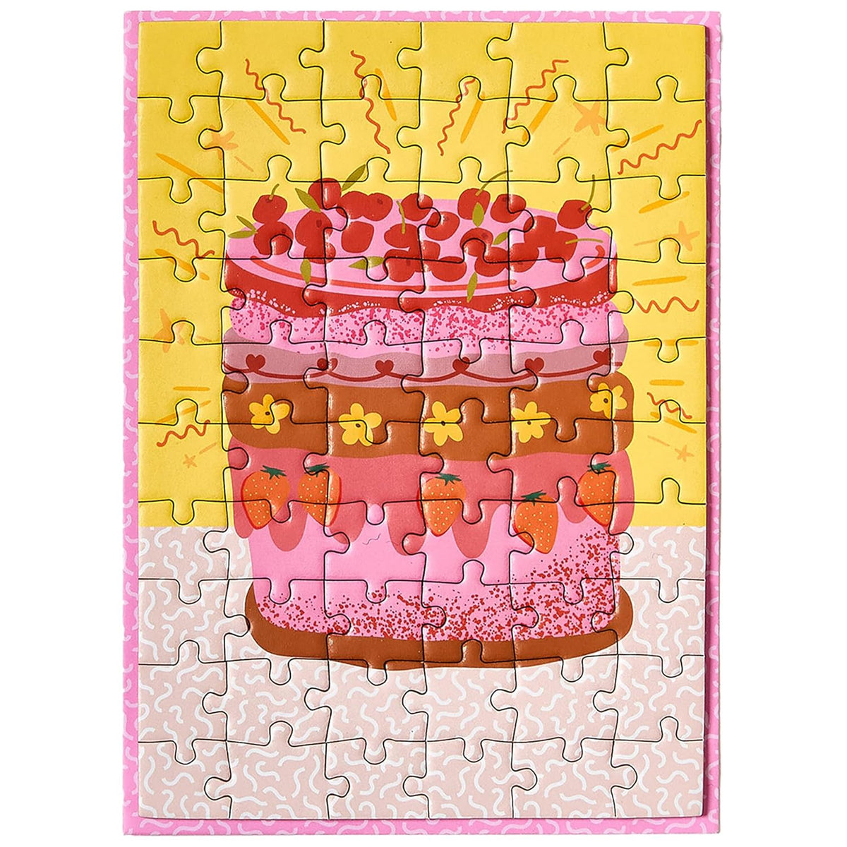 Sweet Birthday - Greeting Card Jigsaw Puzzle - Interactive Jigsaw Card with Envelope