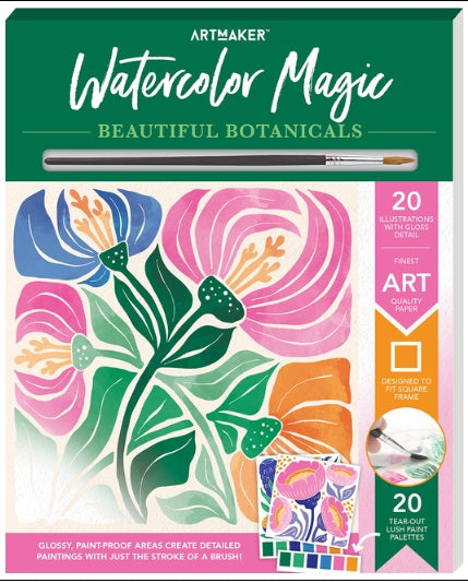 Art Maker Watercolor Magic Beautiful Botanicals