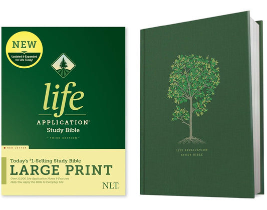 NLT Life Application Study Bible, Third Edition, Large Print (Red Letter, Hardcover)