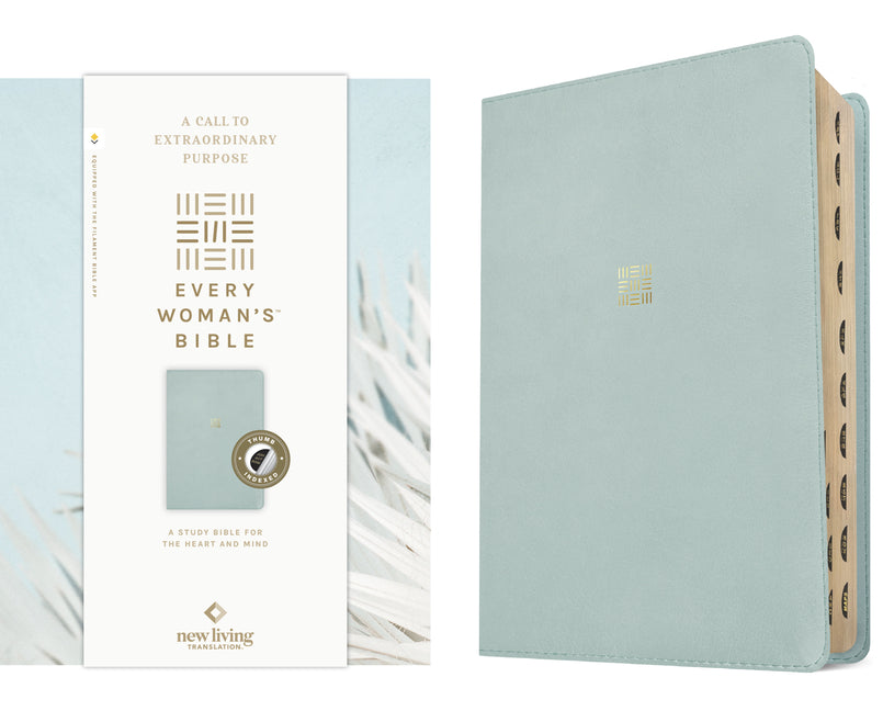 NLT Every Woman's Bible, Filament Enabled (Leatherlike, Sky Blue, Indexed, Red Letter)