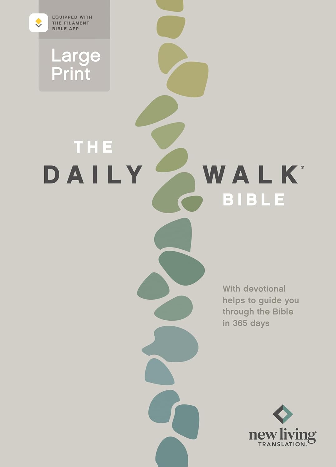 The Daily Walk Bible Large Print Nlt, Filament Enabled (Softcover)