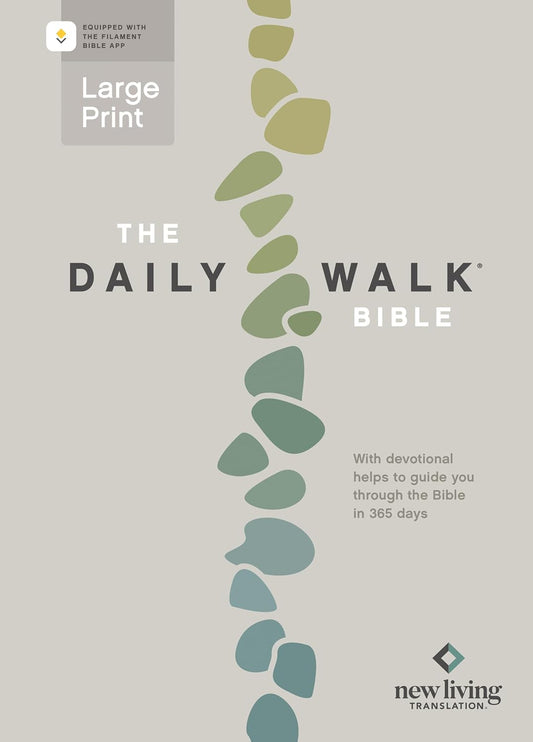 The Daily Walk Bible Large Print Nlt, Filament Enabled (Softcover)