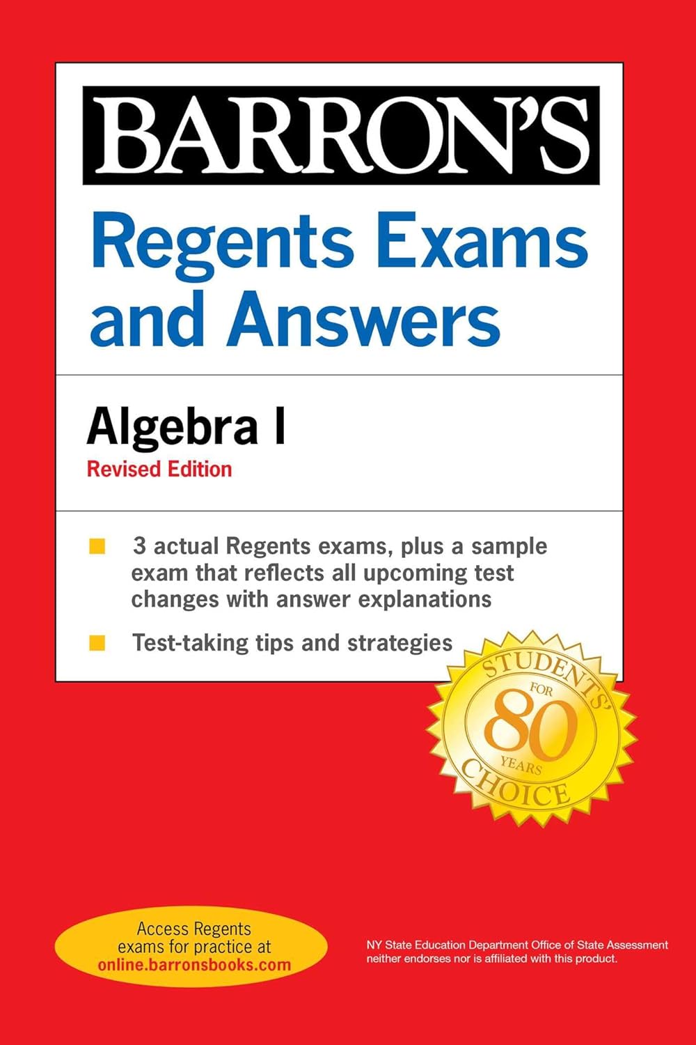 Regents Exams and Answers: Algebra I, Fourth Edition