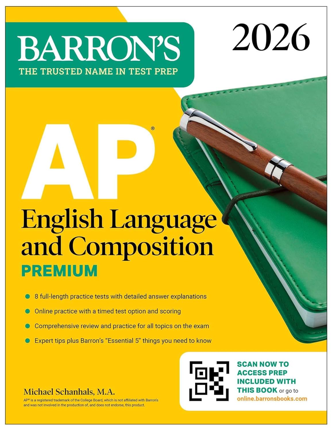 AP English Language and Composition Premium, 2026: Prep Book with 8 Practice Tests + Online Practice