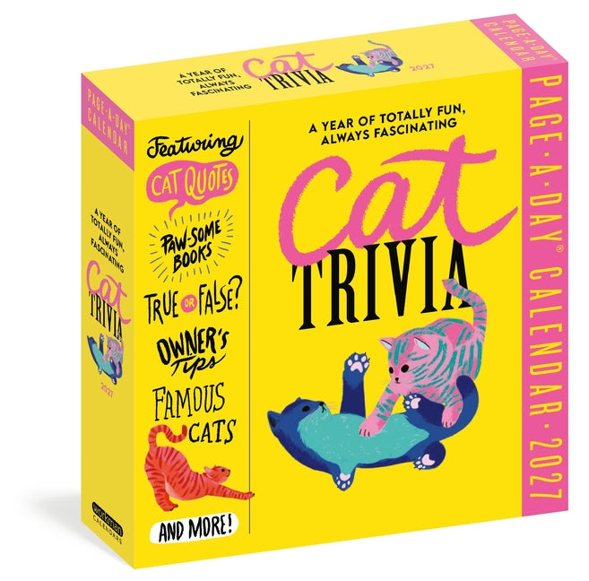 Cat Trivia Page-A-Day(r) Calendar 2027: Cat Quotes, Paw-Some Books, True or False, Owner's Tips, Famous Cats, Know Your Breeds, and More!