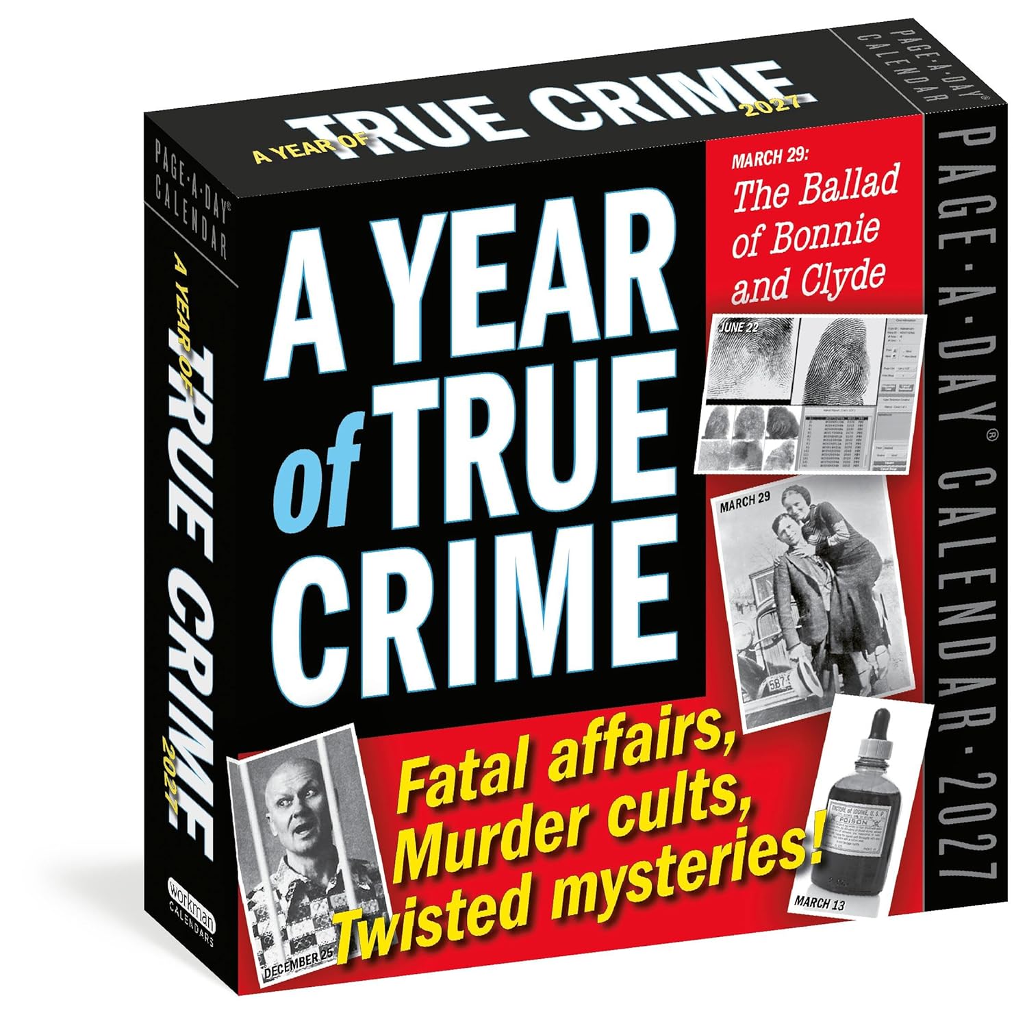 A Year of True Crime Page-A-Day(r) Calendar 2027: Fatal Affairs, Murder Cults, Twisted Mysteries!
