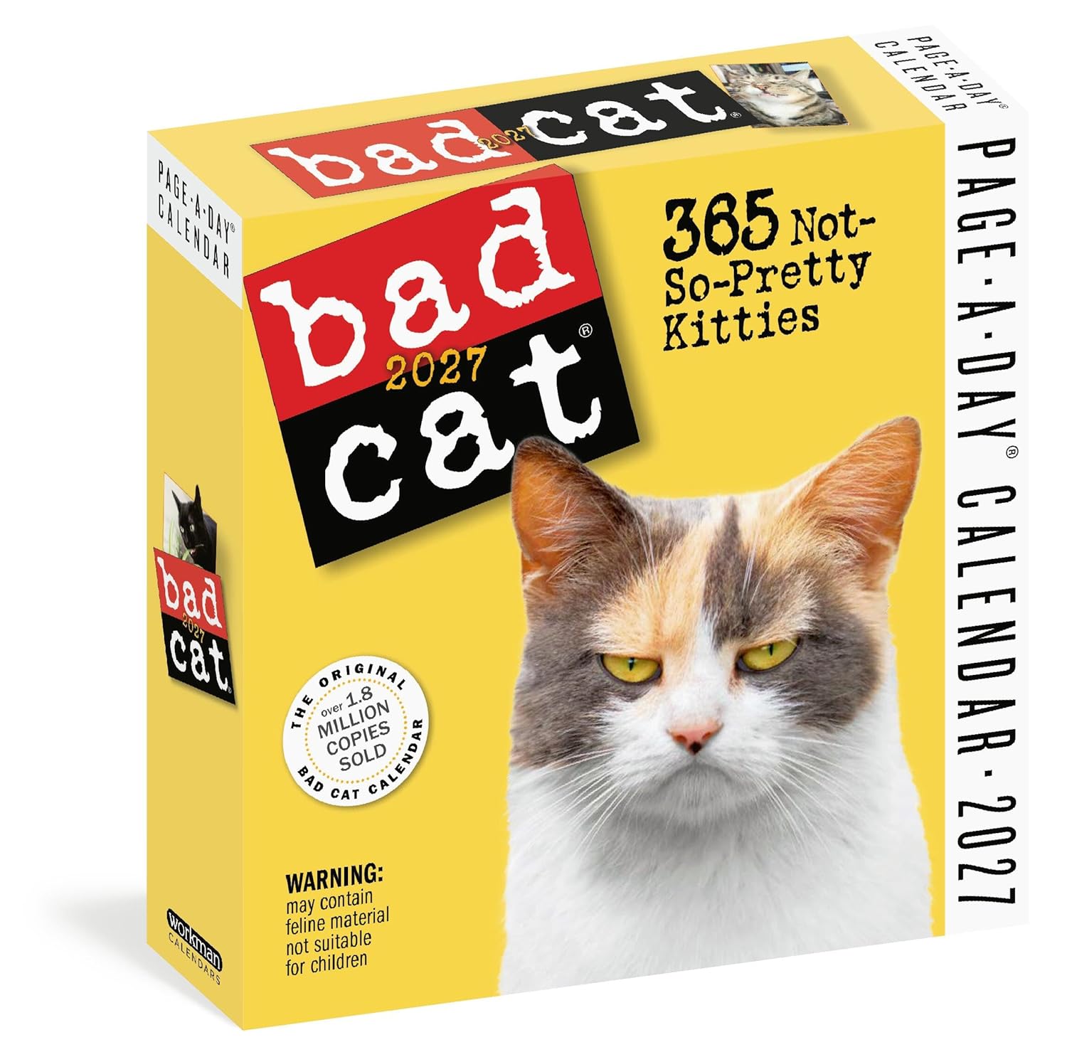 Bad Cat Page-A-Day(r) Calendar 2027: 365 Not-So-Pretty Kitties