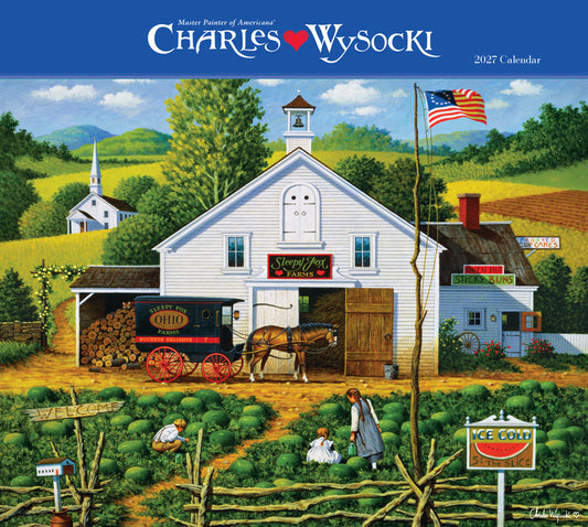 Charles Wysocki Americana 2027 Deluxe Wall Calendar