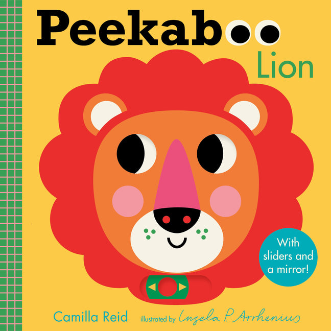 Peekaboo: Lion: (An Interactive Board Book for Babies & Toddlers with Mirror & Sliders to Push, Pull, or Turn. Cute Jungle Animal Artwork Includes a G