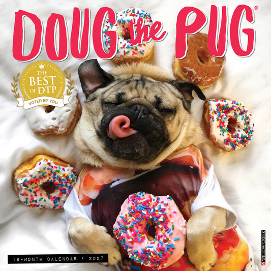 Doug the Pug 2027 12 X 12 Wall Calendar