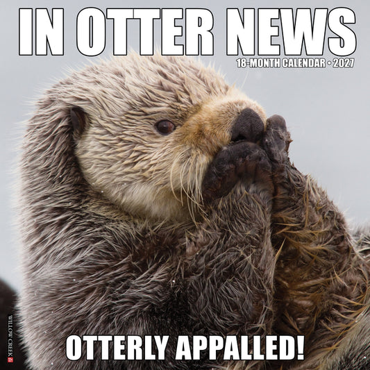 In Otter News 2027 12 X 12 Wall Calendar