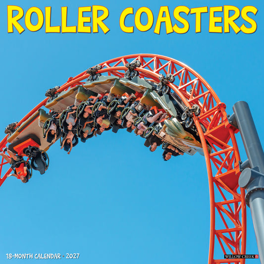 Roller Coasters 2027 12 X 12 Wall Calendar
